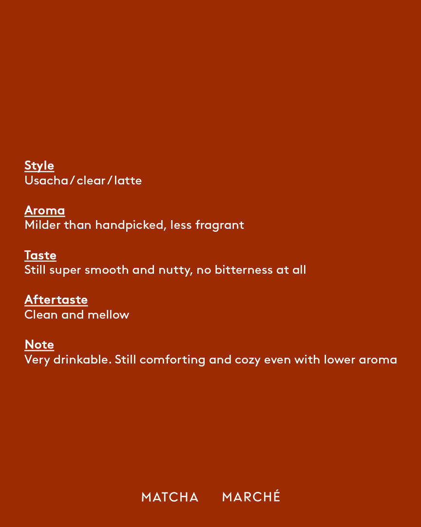 Matcha marché - Samidori machine picked 20G.